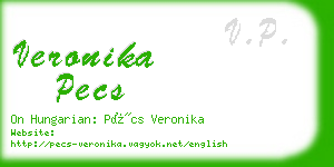 veronika pecs business card